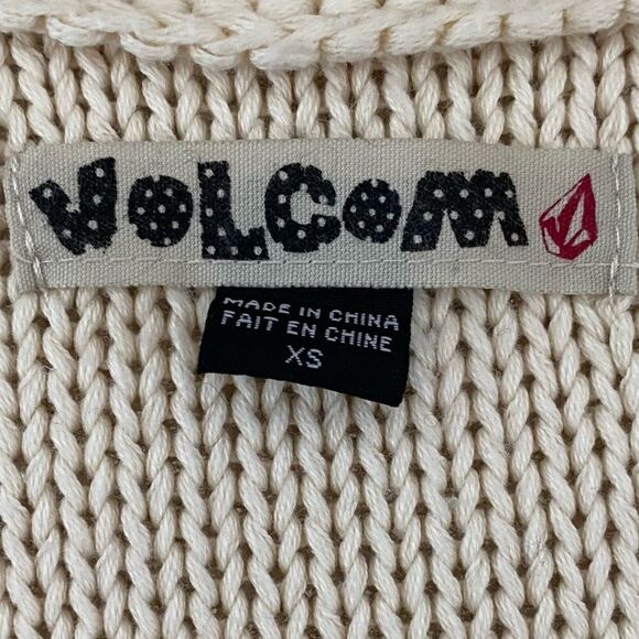 👚VOLCOM Ivory Knit Sweater Dress/Tunic Size XS - Picture 5 of 8